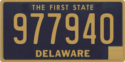 DE license plate 977940