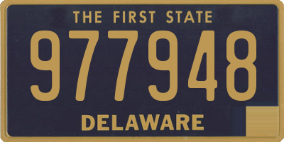 DE license plate 977948