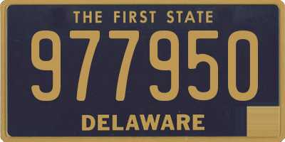 DE license plate 977950