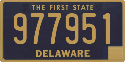 DE license plate 977951