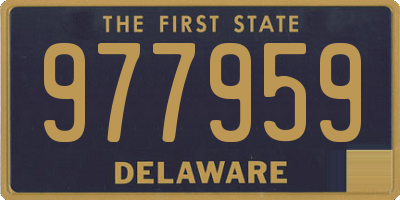 DE license plate 977959