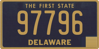 DE license plate 97796