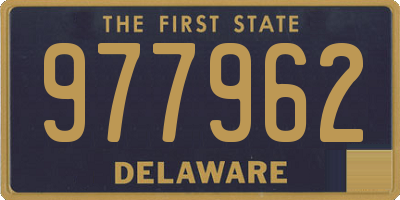 DE license plate 977962