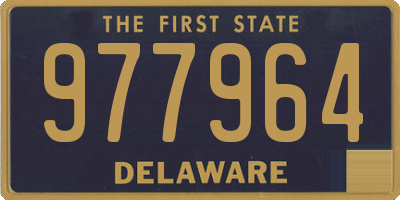 DE license plate 977964