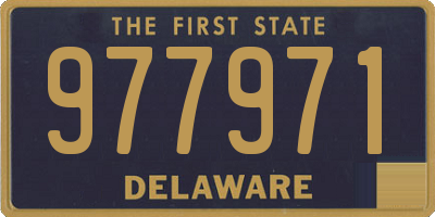 DE license plate 977971