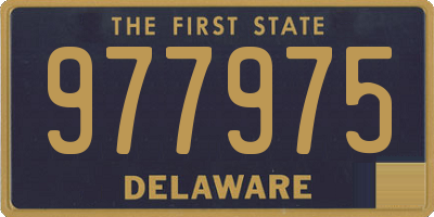 DE license plate 977975