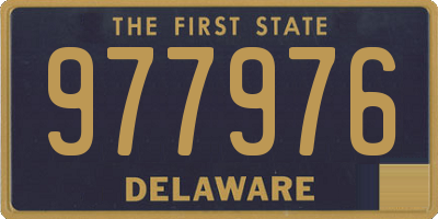 DE license plate 977976