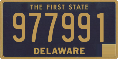 DE license plate 977991