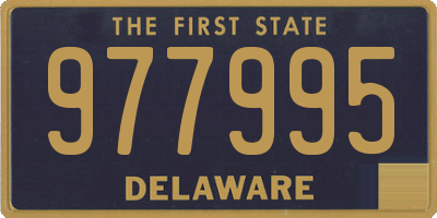 DE license plate 977995