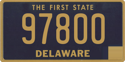DE license plate 97800