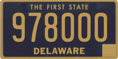 DE license plate 978000