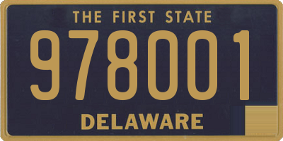 DE license plate 978001