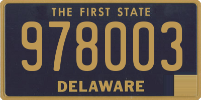 DE license plate 978003