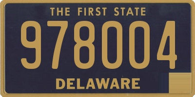 DE license plate 978004