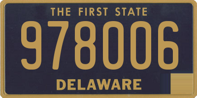 DE license plate 978006