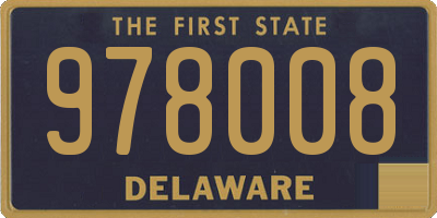 DE license plate 978008