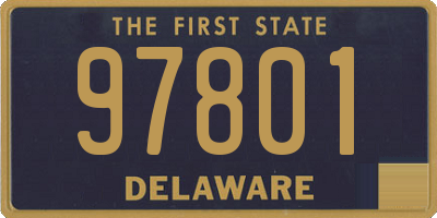 DE license plate 97801
