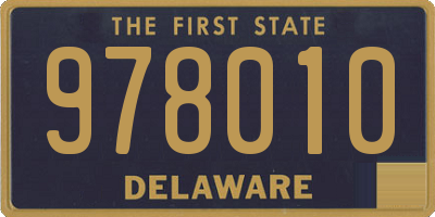 DE license plate 978010