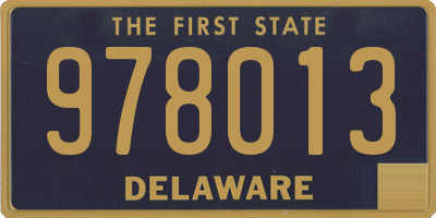 DE license plate 978013