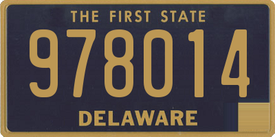 DE license plate 978014