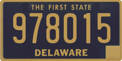 DE license plate 978015