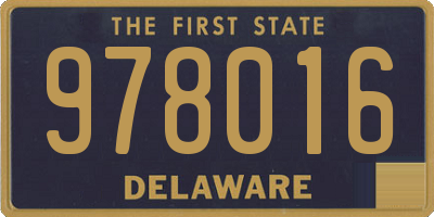 DE license plate 978016