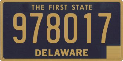 DE license plate 978017