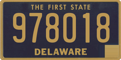 DE license plate 978018