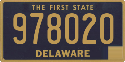 DE license plate 978020