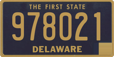 DE license plate 978021