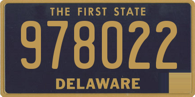 DE license plate 978022