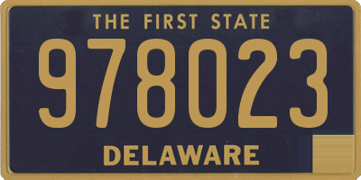 DE license plate 978023