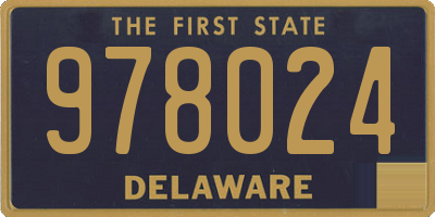 DE license plate 978024