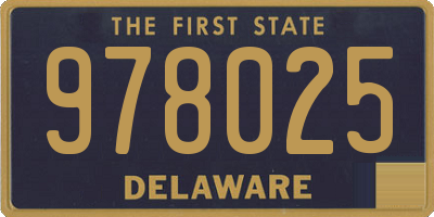 DE license plate 978025