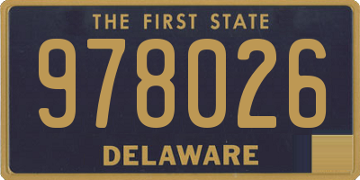 DE license plate 978026