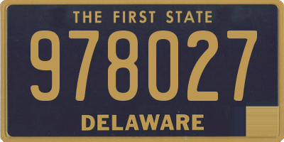 DE license plate 978027