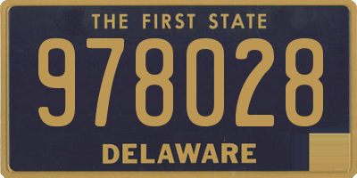 DE license plate 978028