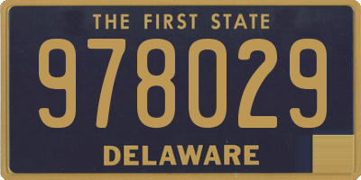 DE license plate 978029