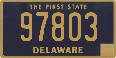 DE license plate 97803