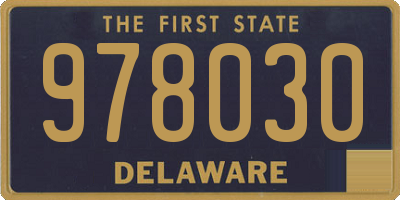 DE license plate 978030