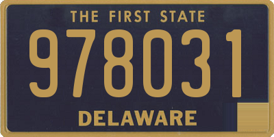 DE license plate 978031