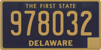 DE license plate 978032