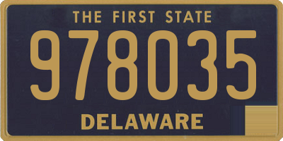 DE license plate 978035