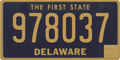 DE license plate 978037