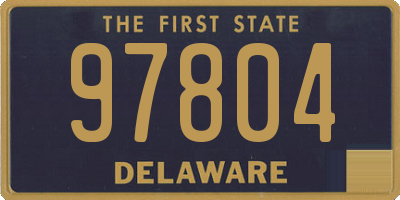 DE license plate 97804