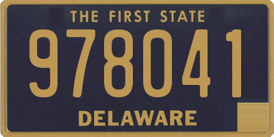 DE license plate 978041