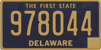 DE license plate 978044