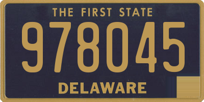 DE license plate 978045