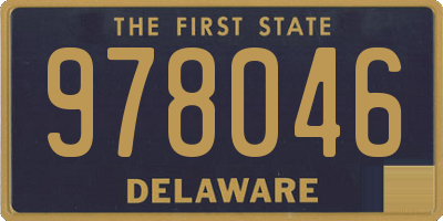 DE license plate 978046