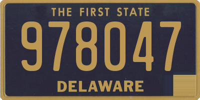 DE license plate 978047